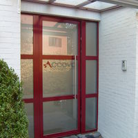 belettering voordeur boekhoudkantoor regio Antwerpen